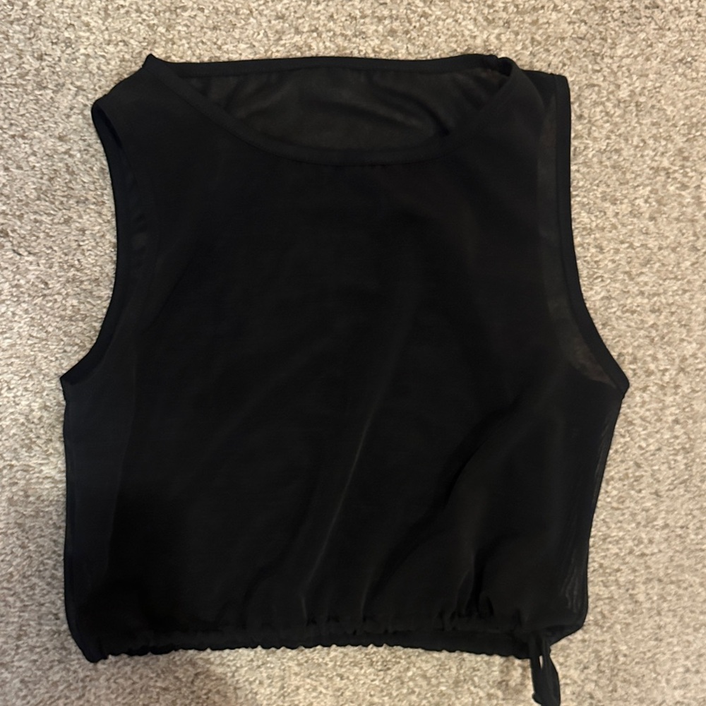 Jo & Jax Black mesh Top